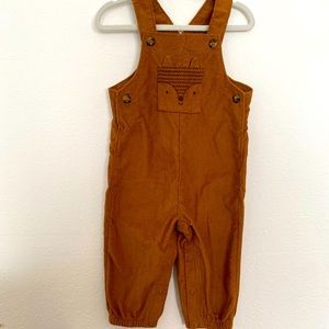 Corduroy overalls FOX front pocket NEW NO TAGS —9M